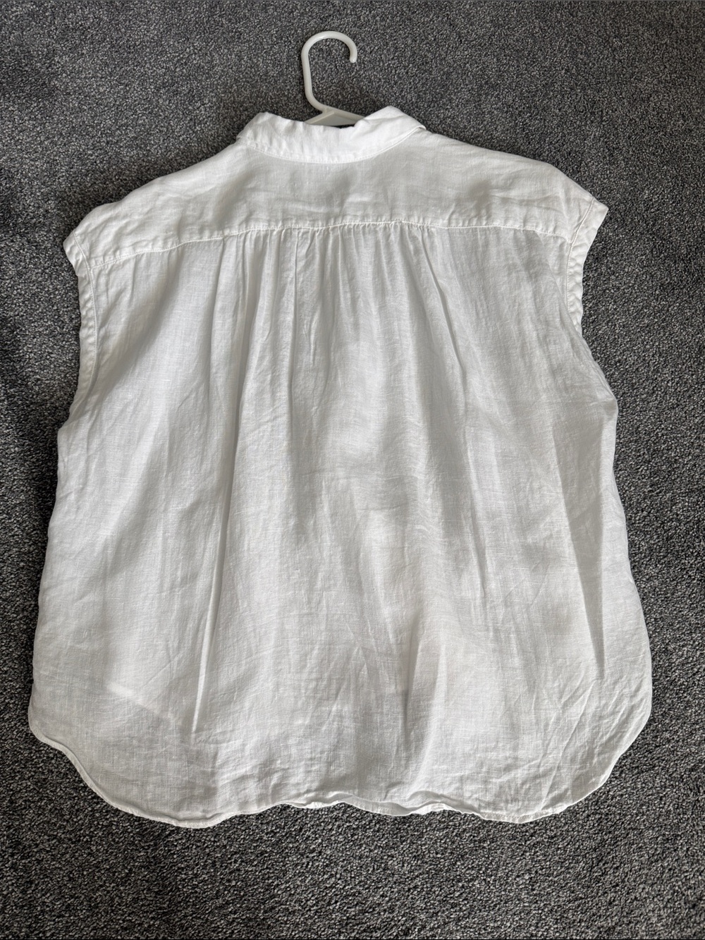 Women’s JCrew linen white shirt - Picture 2 of 8